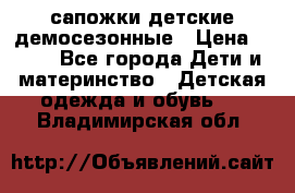сапожки детские демосезонные › Цена ­ 500 - Все города Дети и материнство » Детская одежда и обувь   . Владимирская обл.